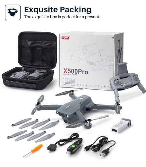 SYMA X500 Pro GPS Drones - with 4K UHD Camera RC Quadcopter Brushless Motor, 5G FPV Transmission, Follow Me, Auto Return Home 3 SYMA X500 Pro GPS Drones - with 4K UHD Camera RC Quadcopter Brushless Motor, 5G FPV Transmission, Follow Me, Auto Return Home — изображение 3