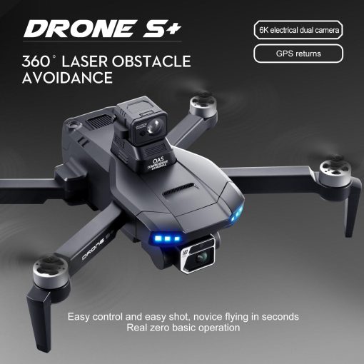 S+ GPS Drone - 6K HD Dual HD Camera Laser Obstacle Avoidance Aerial Photography Brushless Motor Foldable Drone Quadcopter RC Distance 1200M Professional Camera Drone 8 S+ GPS Drone - 6K HD Dual HD Camera Laser Obstacle Avoidance Aerial Photography Brushless Motor Foldable Drone Quadcopter RC Distance 1200M Professional Camera Drone - صورة S+ GPS Drone - 6K HD Dual HD Camera Laser Obstacle Avoidance Aerial Photography Brushless Motor Foldable Drone Quadcopter RC Distance 1200M Professional Camera Drone - صورة 8