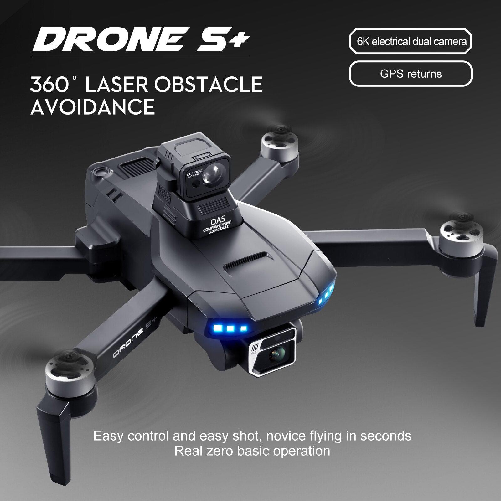 S+ GPS Drone - 6K HD Dual HD Camera Laser Obstacle Avoidance Aerial Photography Brushless Motor Foldable Drone Quadcopter RC Distance 1200M Professional Camera Drone 8 S+ GPS Drone - 6K HD Dual HD Camera Laser Obstacle Avoidance Aerial Photography Brushless Motor Foldable Drone Quadcopter RC Distance 1200M Professional Camera Drone - Image 8
