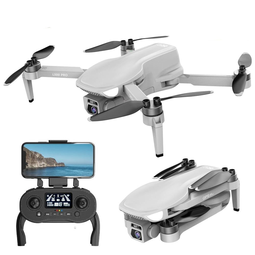 L500 PRO GPS Drone - Professional Aerial Photography Camera Drone 4K HD Dual HD Camera Brushless Motor Foldable Quadcopter RC Distance1200M Professional Camera Drone