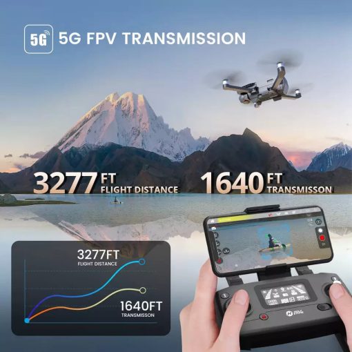 Holy Stone HS720G Drone - 2-Axis Gimbal GPS Foldable 4K HD EIS Camera 5G WiFi FPV Brushless Motor Professional Camera Drone 4 Holy Stone HS720G Drone - 2-Axis Gimbal GPS Foldable 4K HD EIS Camera 5G WiFi FPV Brushless Motor Professional Camera Drone - Image 4