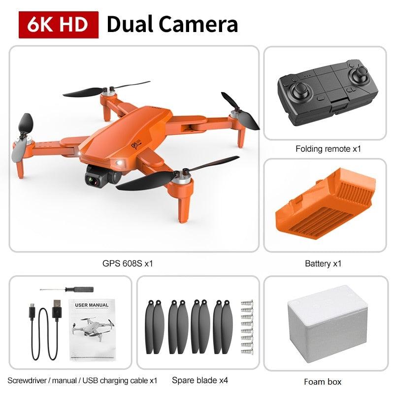 S608 Pro GPS Drone - 6K HD Dual HD Camera RC Distance 3KM WIFI FPV Brushless Motor RC Foldable Quadcopter Toy Professional Aerial Camera Drone Professional Camera Drone 22 S608 Pro GPS Drone - 6K HD Dual HD Camera RC Distance 3KM WIFI FPV Brushless Motor RC Foldable Quadcopter Toy Professional Aerial Camera Drone Professional Camera Drone — изображение 22