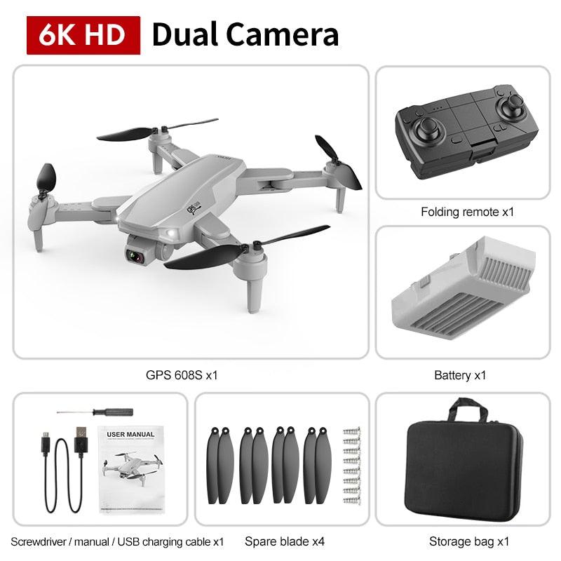 S608 Pro GPS Drone - 6K HD Dual HD Camera RC Distance 3KM WIFI FPV Brushless Motor RC Foldable Quadcopter Toy Professional Aerial Camera Drone Professional Camera Drone 12 S608 Pro GPS Drone - 6K HD Dual HD Camera RC Distance 3KM WIFI FPV Brushless Motor RC Foldable Quadcopter Toy Professional Aerial Camera Drone Professional Camera Drone — изображение 12