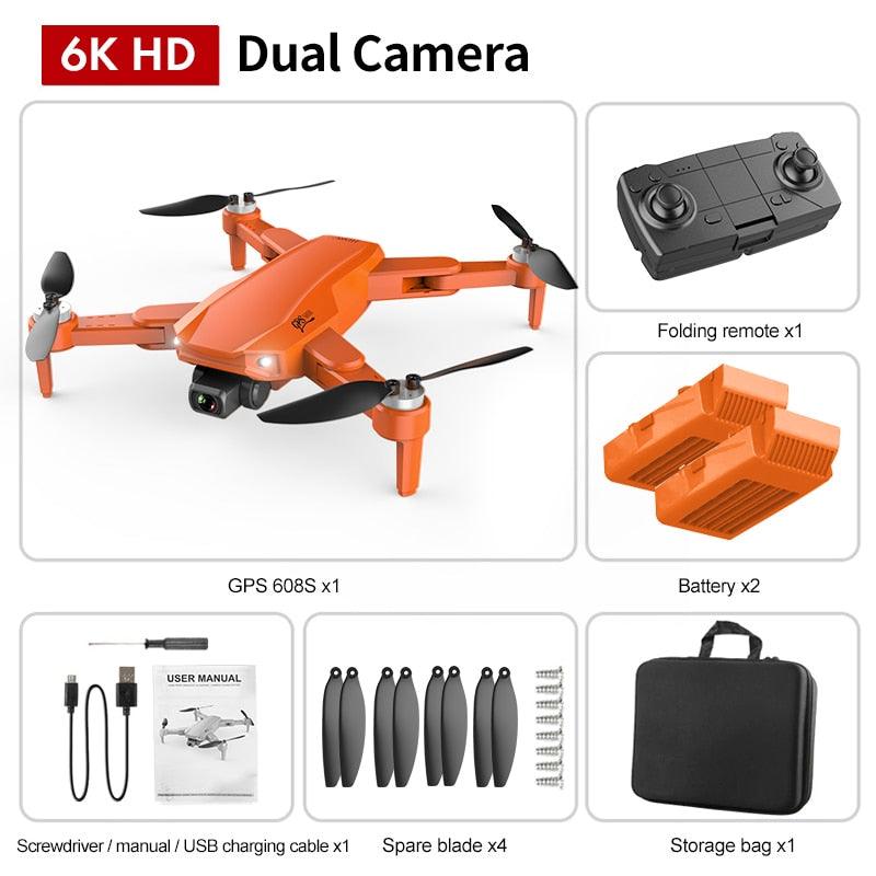 S608 Pro GPS Drone - 6K HD Dual HD Camera RC Distance 3KM WIFI FPV Brushless Motor RC Foldable Quadcopter Toy Professional Aerial Camera Drone Professional Camera Drone 4 S608 Pro GPS Drone - 6K HD Dual HD Camera RC Distance 3KM WIFI FPV Brushless Motor RC Foldable Quadcopter Toy Professional Aerial Camera Drone Professional Camera Drone — изображение 4