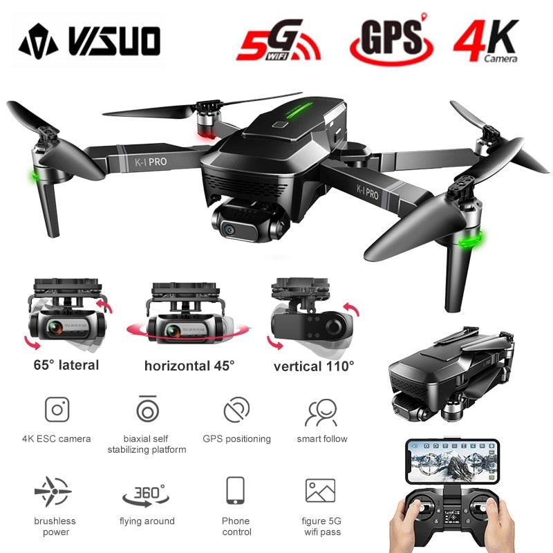 VISUO ZEN K1 PRO Drone - 4K HD Camera 2 Axis Gimbal WiFi FPV GPS 5G 600M Distance Professional Drones Brushless Foldable Quadcopter Professional Camera Drone 2 VISUO ZEN K1 PRO Drone - 4K HD Camera 2 Axis Gimbal WiFi FPV GPS 5G 600M Distance Professional Drones Brushless Foldable Quadcopter Professional Camera Drone — изображение 2
