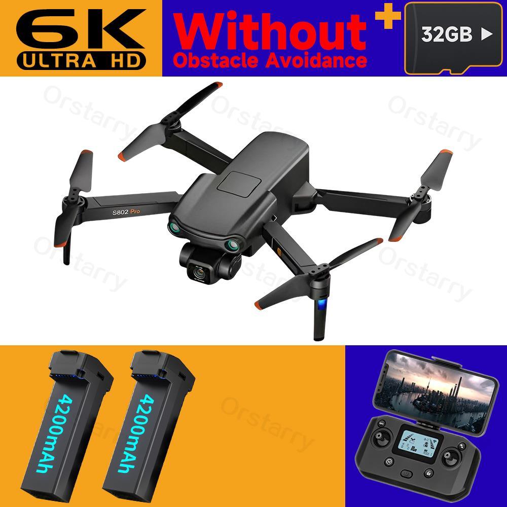 S802 / S802 Pro Drone - 4K HD Professional HD Camera Laser Obstacle Avoidance 3-Axis Gimbal 5G WiFi EIS FPV Dron RC Quadcopter Professional Camera Drone 17 S802 / S802 Pro Drone - 4K HD Professional HD Camera Laser Obstacle Avoidance 3-Axis Gimbal 5G WiFi EIS FPV Dron RC Quadcopter Professional Camera Drone - صورة S802 / S802 Pro Drone - 4K HD Professional HD Camera Laser Obstacle Avoidance 3-Axis Gimbal 5G WiFi EIS FPV Dron RC Quadcopter Professional Camera Drone - صورة 17
