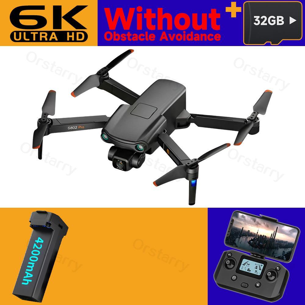 S802 / S802 Pro Drone - 4K HD Professional HD Camera Laser Obstacle Avoidance 3-Axis Gimbal 5G WiFi EIS FPV Dron RC Quadcopter Professional Camera Drone 13 S802 / S802 Pro Drone - 4K HD Professional HD Camera Laser Obstacle Avoidance 3-Axis Gimbal 5G WiFi EIS FPV Dron RC Quadcopter Professional Camera Drone - صورة S802 / S802 Pro Drone - 4K HD Professional HD Camera Laser Obstacle Avoidance 3-Axis Gimbal 5G WiFi EIS FPV Dron RC Quadcopter Professional Camera Drone - صورة 13