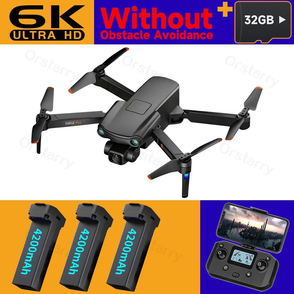 S802 / S802 Pro Drone - 4K HD Professional HD Camera Laser Obstacle Avoidance 3-Axis Gimbal 5G WiFi EIS FPV Dron RC Quadcopter Professional Camera Drone 7 S802 / S802 Pro Drone - 4K HD Professional HD Camera Laser Obstacle Avoidance 3-Axis Gimbal 5G WiFi EIS FPV Dron RC Quadcopter Professional Camera Drone - صورة S802 / S802 Pro Drone - 4K HD Professional HD Camera Laser Obstacle Avoidance 3-Axis Gimbal 5G WiFi EIS FPV Dron RC Quadcopter Professional Camera Drone - صورة 7