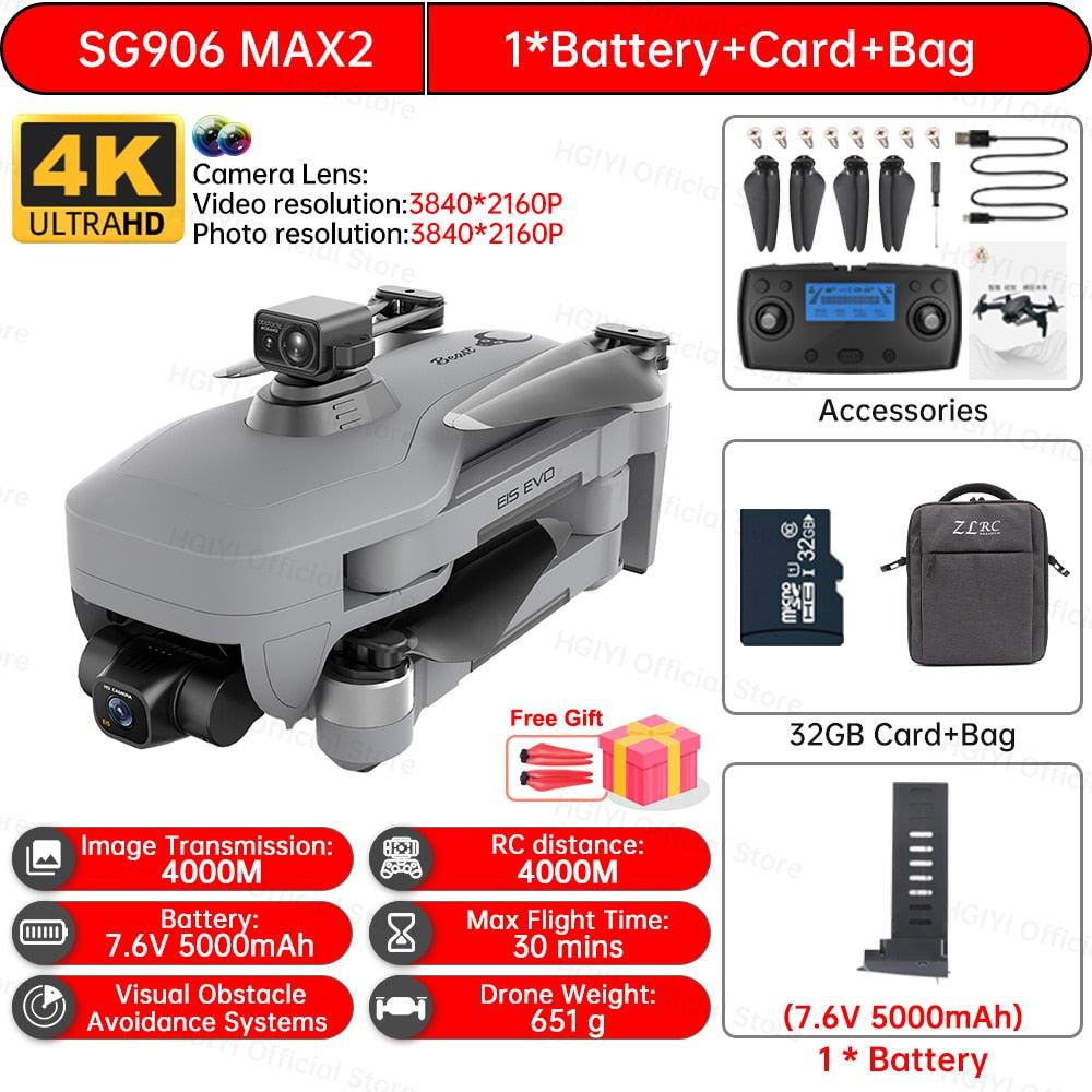 HGIYI SG906 MAX2 Drone - 5000mAH GPS 4K HD Professional Camera with 3-Axis Gimbal 360 Obstacle Avoidance 906 MAX Brushless Quadcopter Professional Camera Drone 20 HGIYI SG906 MAX2 Drone - 5000mAH GPS 4K HD Professional Camera with 3-Axis Gimbal 360 Obstacle Avoidance 906 MAX Brushless Quadcopter Professional Camera Drone - صورة HGIYI SG906 MAX2 Drone - 5000mAH GPS 4K HD Professional Camera with 3-Axis Gimbal 360 Obstacle Avoidance 906 MAX Brushless Quadcopter Professional Camera Drone - صورة 20
