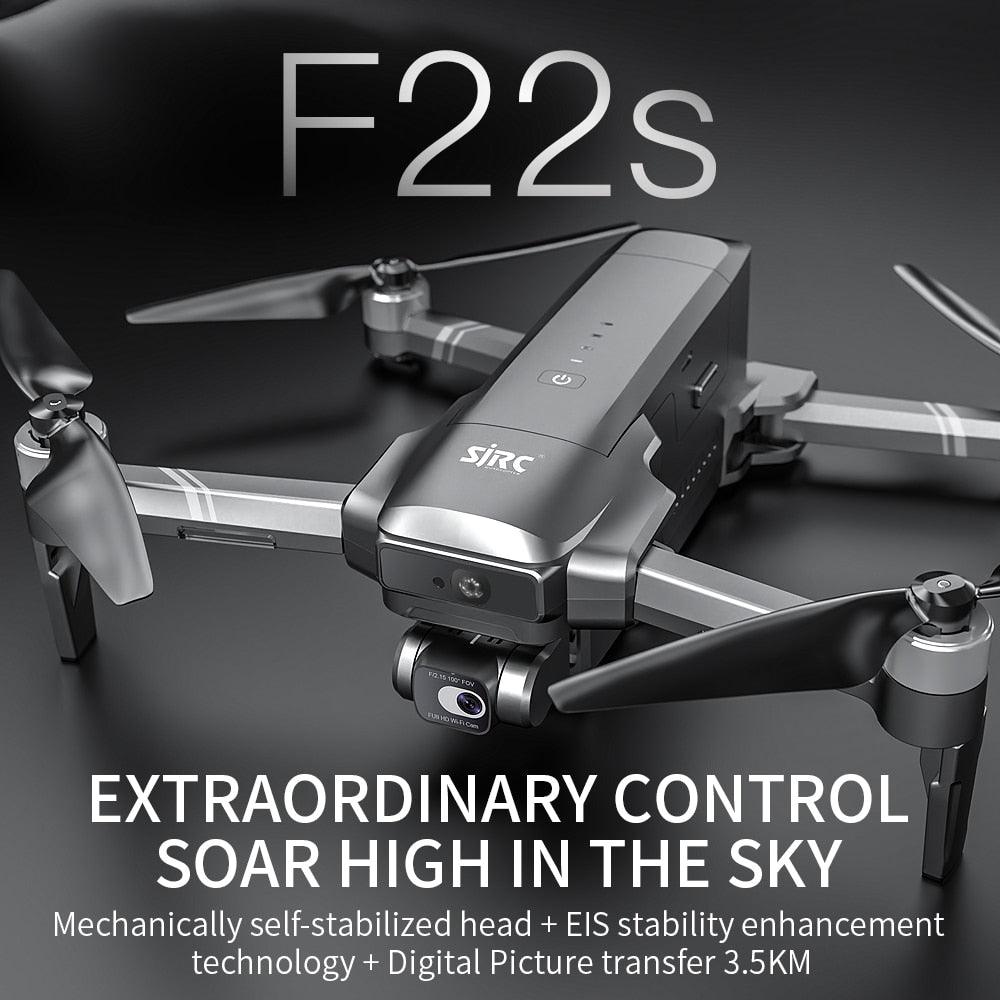 SJRC F22S 4K HD PRO Drone - With 4K HD Camera 2-Axis Gimbal HD Camera Obstacle Avoidance GPS 5G WiFi FPV Quadcopter RC Drone  Helicopter Professional Camera Drone