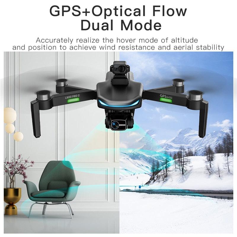L800 Pro 2 Drone - 4K HD Camera 3-Axis Gimbal 5G WIFI Dron Obstacle Avoidance Brushless Motor RC Professional FPV Quadcopter Professional Camera Drone 20 L800 Pro 2 Drone - 4K HD Camera 3-Axis Gimbal 5G WIFI Dron Obstacle Avoidance Brushless Motor RC Professional FPV Quadcopter Professional Camera Drone — изображение 20