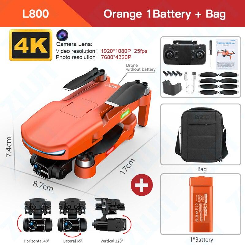 L800 Pro 2 Drone - 4K HD Camera 3-Axis Gimbal 5G WIFI Dron Obstacle Avoidance Brushless Motor RC Professional FPV Quadcopter Professional Camera Drone 15 L800 Pro 2 Drone - 4K HD Camera 3-Axis Gimbal 5G WIFI Dron Obstacle Avoidance Brushless Motor RC Professional FPV Quadcopter Professional Camera Drone — изображение 15