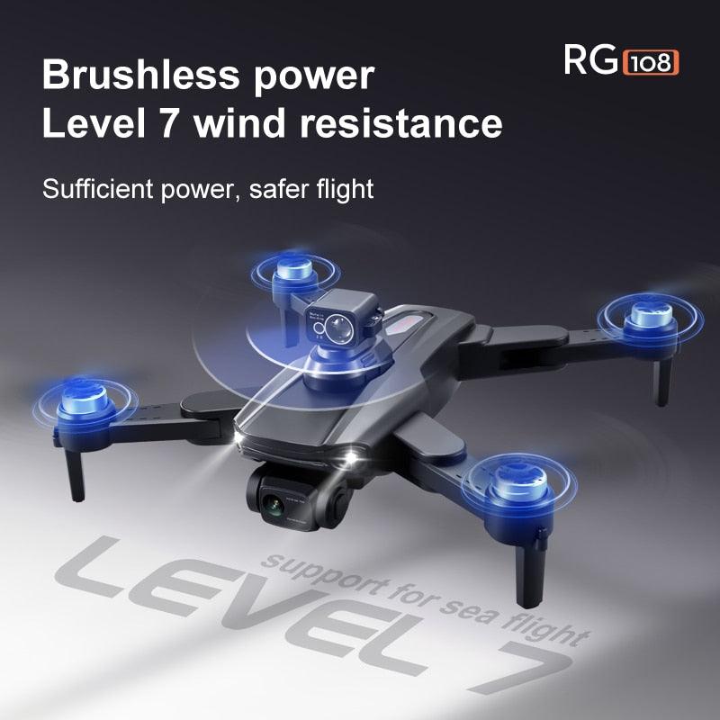 RG108 /RG108 Pro GPS Drone - Professional 4K HD Camera FPV Obstacle Acoidance Brushless Motor Foldable Quadcopter Dron Professional Camera Drone 30 RG108 /RG108 Pro GPS Drone - Professional 4K HD Camera FPV Obstacle Acoidance Brushless Motor Foldable Quadcopter Dron Professional Camera Drone - الصورة 30