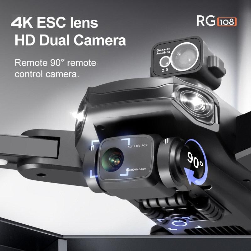 RG108 /RG108 Pro GPS Drone - Professional 4K HD Camera FPV Obstacle Acoidance Brushless Motor Foldable Quadcopter Dron Professional Camera Drone 27 RG108 /RG108 Pro GPS Drone - Professional 4K HD Camera FPV Obstacle Acoidance Brushless Motor Foldable Quadcopter Dron Professional Camera Drone - الصورة 27