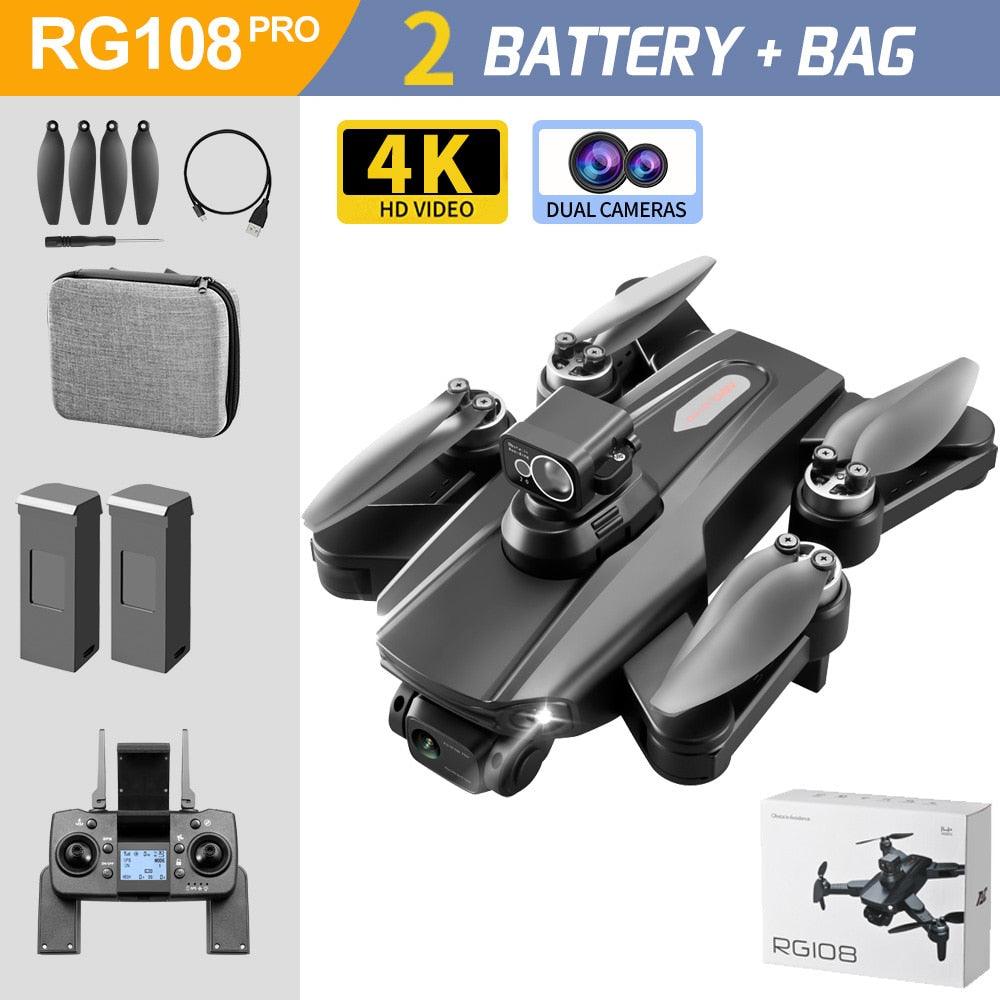 RG108 /RG108 Pro GPS Drone - Professional 4K HD Camera FPV Obstacle Acoidance Brushless Motor Foldable Quadcopter Dron Professional Camera Drone 24 RG108 /RG108 Pro GPS Drone - Professional 4K HD Camera FPV Obstacle Acoidance Brushless Motor Foldable Quadcopter Dron Professional Camera Drone - الصورة 24