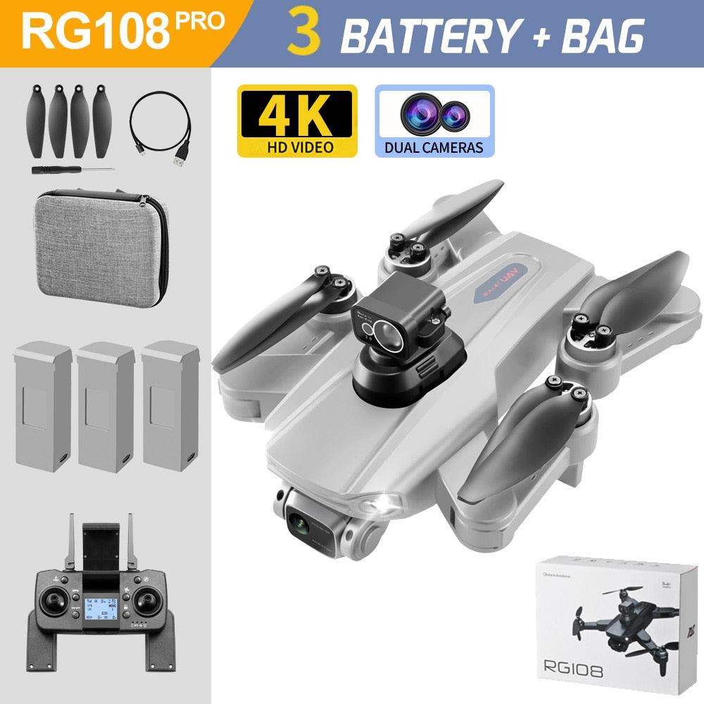 RG108 /RG108 Pro GPS Drone - Professional 4K HD Camera FPV Obstacle Acoidance Brushless Motor Foldable Quadcopter Dron Professional Camera Drone 19 RG108 /RG108 Pro GPS Drone - Professional 4K HD Camera FPV Obstacle Acoidance Brushless Motor Foldable Quadcopter Dron Professional Camera Drone - الصورة 19
