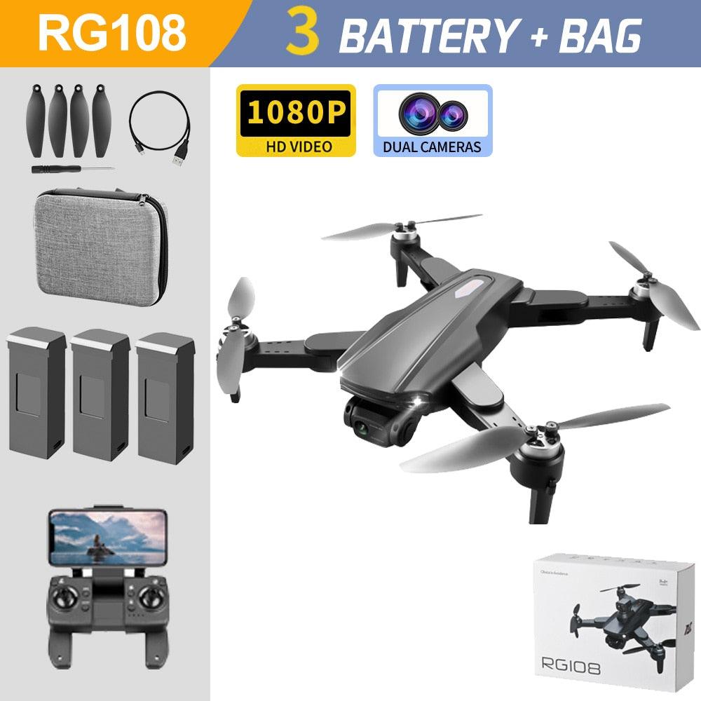 RG108 /RG108 Pro GPS Drone - Professional 4K HD Camera FPV Obstacle Acoidance Brushless Motor Foldable Quadcopter Dron Professional Camera Drone 17 RG108 /RG108 Pro GPS Drone - Professional 4K HD Camera FPV Obstacle Acoidance Brushless Motor Foldable Quadcopter Dron Professional Camera Drone - الصورة 17