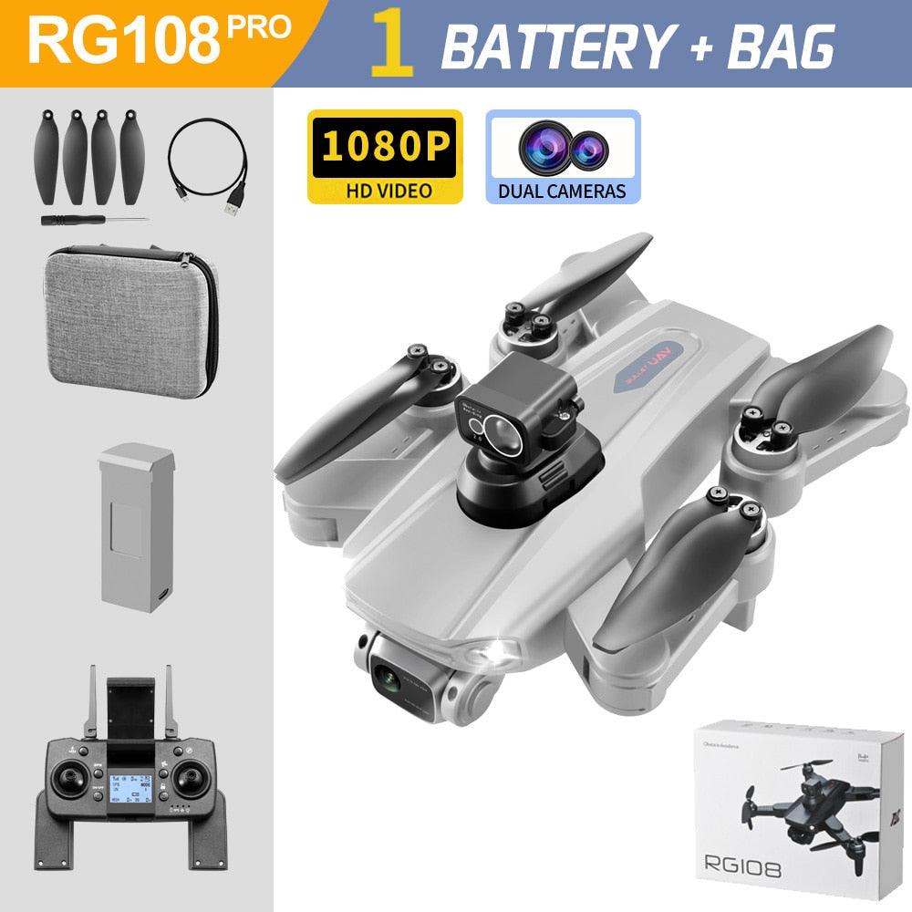 RG108 /RG108 Pro GPS Drone - Professional 4K HD Camera FPV Obstacle Acoidance Brushless Motor Foldable Quadcopter Dron Professional Camera Drone 7 RG108 /RG108 Pro GPS Drone - Professional 4K HD Camera FPV Obstacle Acoidance Brushless Motor Foldable Quadcopter Dron Professional Camera Drone - الصورة 7