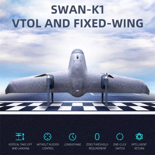 Swan K1 PRO VTOL Fixed Wing Drone - No Need Rudder Vertical Take Off Landing Professional Camera Drone — изображение 5