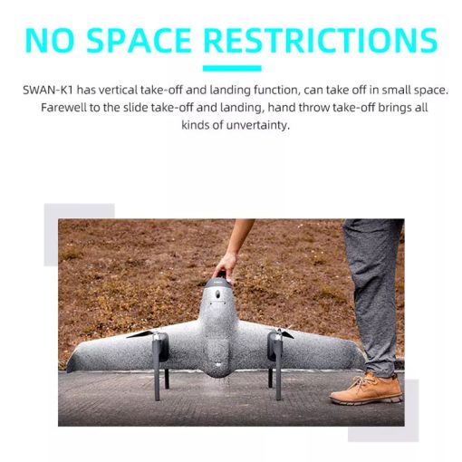 Swan K1 PRO VTOL Fixed Wing Drone - No Need Rudder Vertical Take Off Landing Professional Camera Drone — изображение 3