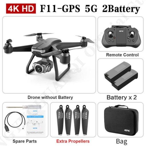 F11 PRO Drone - GPS 4K HD Dual HD Camera Professional WIFI FPV Aerial Photography Brushless Motor Quadcopter Dron Toys Professional Camera Drone — изображение 7