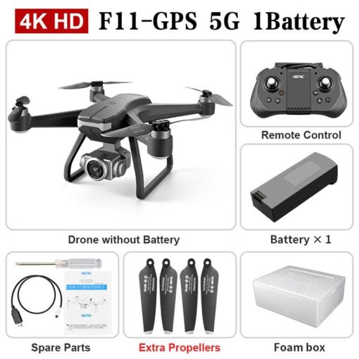 F11 PRO Drone - GPS 4K HD Dual HD Camera Professional WIFI FPV Aerial Photography Brushless Motor Quadcopter Dron Toys Professional Camera Drone — изображение 6