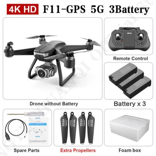 F11 PRO Drone - GPS 4K HD Dual HD Camera Professional WIFI FPV Aerial Photography Brushless Motor Quadcopter Dron Toys Professional Camera Drone — изображение 5
