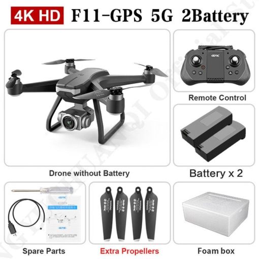 F11 PRO Drone - GPS 4K HD Dual HD Camera Professional WIFI FPV Aerial Photography Brushless Motor Quadcopter Dron Toys Professional Camera Drone — изображение 3