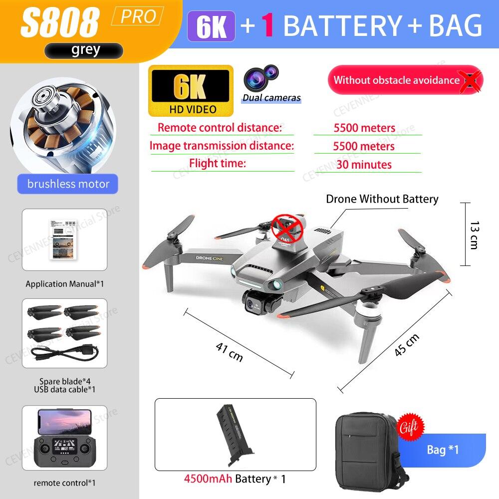 S808 GPS Drone - 2023 NEW GPS Drone 8K HD Professional Dual HD Camera FPV 5KM Aerial Photography Brushless Motor Foldable Quadcopter Toys Professional Camera Drone 13 S808 GPS Drone - 2023 NEW GPS Drone 8K HD Professional Dual HD Camera FPV 5KM Aerial Photography Brushless Motor Foldable Quadcopter Toys Professional Camera Drone - صورة S808 GPS Drone - 2023 NEW GPS Drone 8K HD Professional Dual HD Camera FPV 5KM Aerial Photography Brushless Motor Foldable Quadcopter Toys Professional Camera Drone - صورة 13