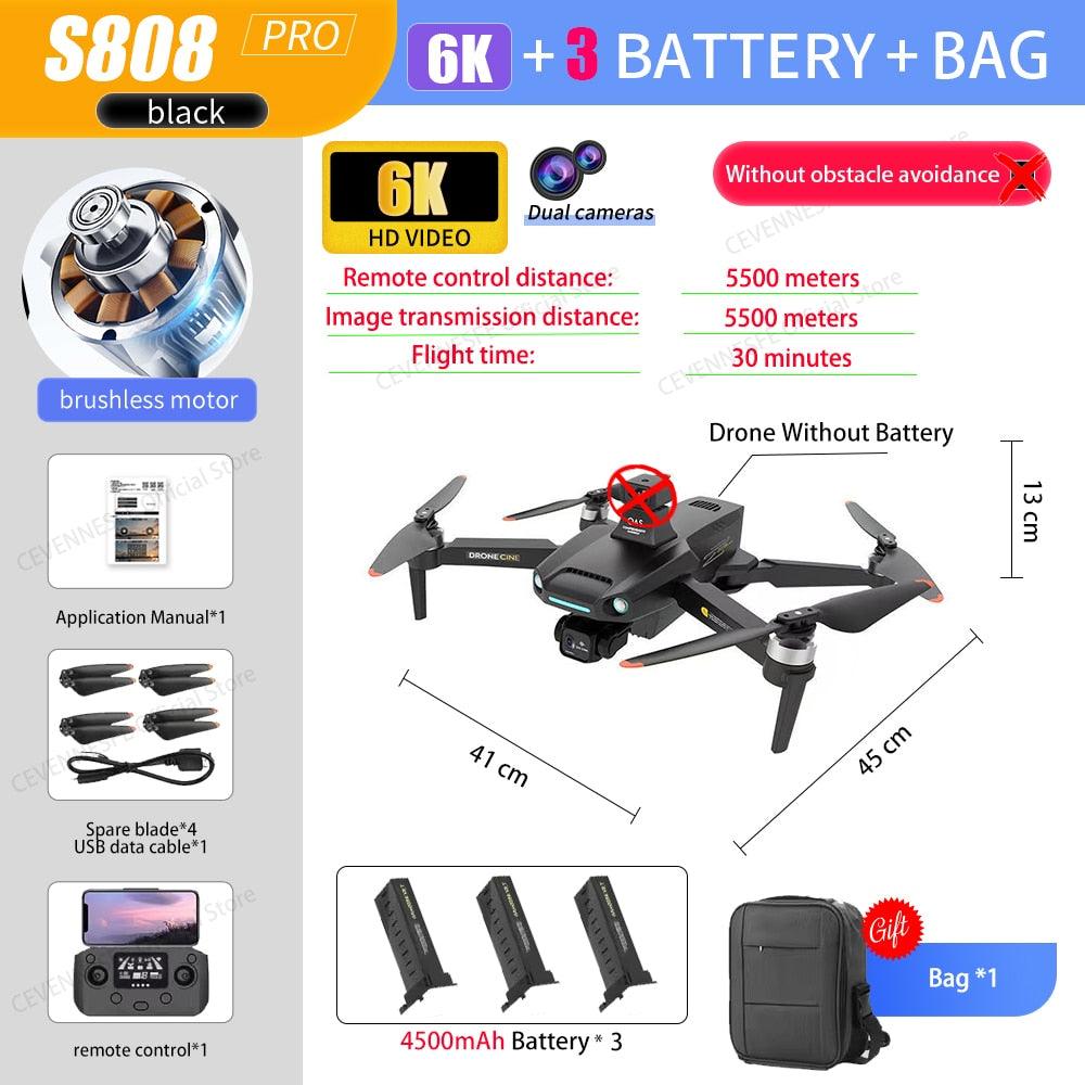 S808 GPS Drone - 2023 NEW GPS Drone 8K HD Professional Dual HD Camera FPV 5KM Aerial Photography Brushless Motor Foldable Quadcopter Toys Professional Camera Drone 8 S808 GPS Drone - 2023 NEW GPS Drone 8K HD Professional Dual HD Camera FPV 5KM Aerial Photography Brushless Motor Foldable Quadcopter Toys Professional Camera Drone - صورة S808 GPS Drone - 2023 NEW GPS Drone 8K HD Professional Dual HD Camera FPV 5KM Aerial Photography Brushless Motor Foldable Quadcopter Toys Professional Camera Drone - صورة 8
