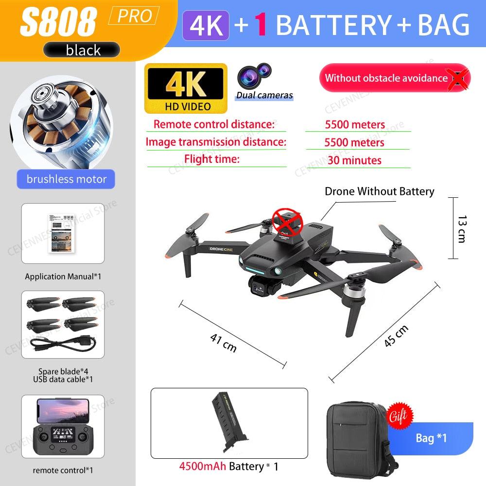 S808 GPS Drone - 2023 NEW GPS Drone 8K HD Professional Dual HD Camera FPV 5KM Aerial Photography Brushless Motor Foldable Quadcopter Toys Professional Camera Drone 4 S808 GPS Drone - 2023 NEW GPS Drone 8K HD Professional Dual HD Camera FPV 5KM Aerial Photography Brushless Motor Foldable Quadcopter Toys Professional Camera Drone - صورة S808 GPS Drone - 2023 NEW GPS Drone 8K HD Professional Dual HD Camera FPV 5KM Aerial Photography Brushless Motor Foldable Quadcopter Toys Professional Camera Drone - صورة 4