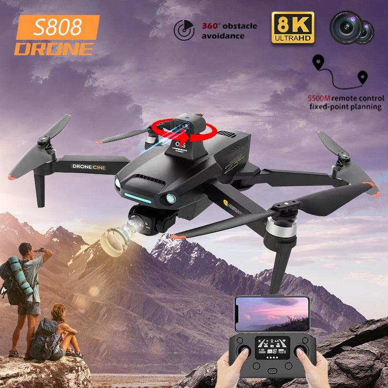 S808 GPS Drone - 2023 NEW GPS Drone 8K HD Professional Dual HD Camera FPV 5KM Aerial Photography Brushless Motor Foldable Quadcopter Toys Professional Camera Drone 2 S808 GPS Drone - 2023 NEW GPS Drone 8K HD Professional Dual HD Camera FPV 5KM Aerial Photography Brushless Motor Foldable Quadcopter Toys Professional Camera Drone - صورة S808 GPS Drone - 2023 NEW GPS Drone 8K HD Professional Dual HD Camera FPV 5KM Aerial Photography Brushless Motor Foldable Quadcopter Toys Professional Camera Drone - صورة 2