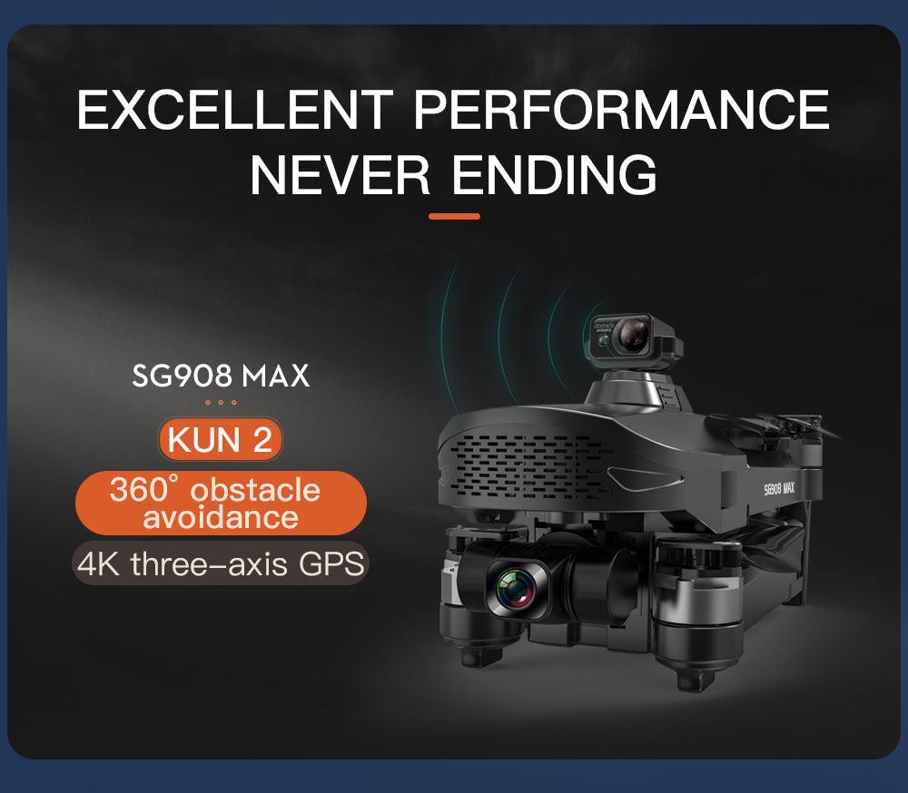 ZLL SG908 MAX Drone - 4K HD Camera Obstacle Avoidance 5G 3-Axis Gimbal 3Km GPS Wifi Profesional Dron Foldable Quadcopter Professional Camera Drone 3 ZLL SG908 MAX Drone - 4K HD Camera Obstacle Avoidance 5G 3-Axis Gimbal 3Km GPS Wifi Profesional Dron Foldable Quadcopter Professional Camera Drone - صورة ZLL SG908 MAX Drone - 4K HD Camera Obstacle Avoidance 5G 3-Axis Gimbal 3Km GPS Wifi Profesional Dron Foldable Quadcopter Professional Camera Drone - صورة 3