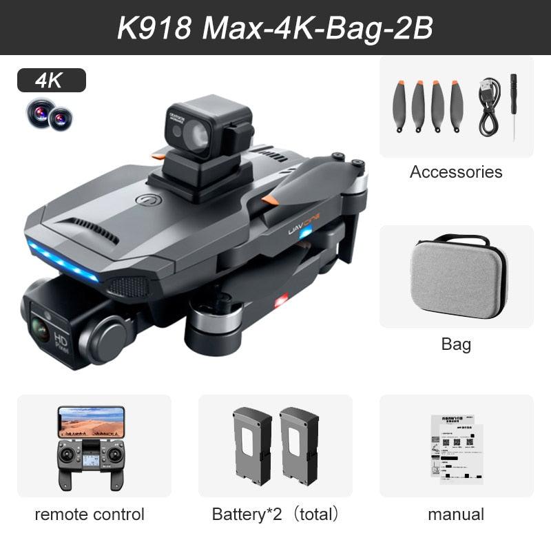 XYRC K918 MAX GPS Drone - 4K HD Professional Obstacle Avoidance 8K HD DualHD Camera Brushless Foldable Quadcopter RC Distance 1200M Professional Camera Drone 13 XYRC K918 MAX GPS Drone - 4K HD Professional Obstacle Avoidance 8K HD DualHD Camera Brushless Foldable Quadcopter RC Distance 1200M Professional Camera Drone — изображение 13