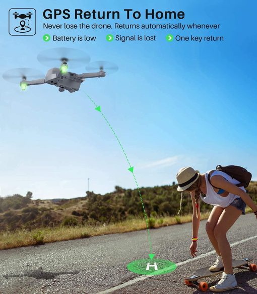 SYMA X500 4K HD Drone - with UHD Camera for Adults, Easy GPS Quadcopter for Beginner with 56mins Flight Time, Brush Motor, 5GHz FPV Transmission, Auto Return Home, Follow Me, Light Positioning, 2 Batteries Professional Camera Drone 7 SYMA X500 4K HD Drone - with UHD Camera for Adults, Easy GPS Quadcopter for Beginner with 56mins Flight Time, Brush Motor, 5GHz FPV Transmission, Auto Return Home, Follow Me, Light Positioning, 2 Batteries Professional Camera Drone - صورة SYMA X500 4K HD Drone - with UHD Camera for Adults, Easy GPS Quadcopter for Beginner with 56mins Flight Time, Brush Motor, 5GHz FPV Transmission, Auto Return Home, Follow Me, Light Positioning, 2 Batteries Professional Camera Drone - صورة 7
