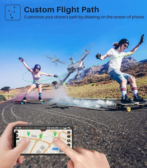 SYMA X500 4K HD Drone - with UHD Camera for Adults, Easy GPS Quadcopter for Beginner with 56mins Flight Time, Brush Motor, 5GHz FPV Transmission, Auto Return Home, Follow Me, Light Positioning, 2 Batteries Professional Camera Drone 6 SYMA X500 4K HD Drone - with UHD Camera for Adults, Easy GPS Quadcopter for Beginner with 56mins Flight Time, Brush Motor, 5GHz FPV Transmission, Auto Return Home, Follow Me, Light Positioning, 2 Batteries Professional Camera Drone - صورة SYMA X500 4K HD Drone - with UHD Camera for Adults, Easy GPS Quadcopter for Beginner with 56mins Flight Time, Brush Motor, 5GHz FPV Transmission, Auto Return Home, Follow Me, Light Positioning, 2 Batteries Professional Camera Drone - صورة 6