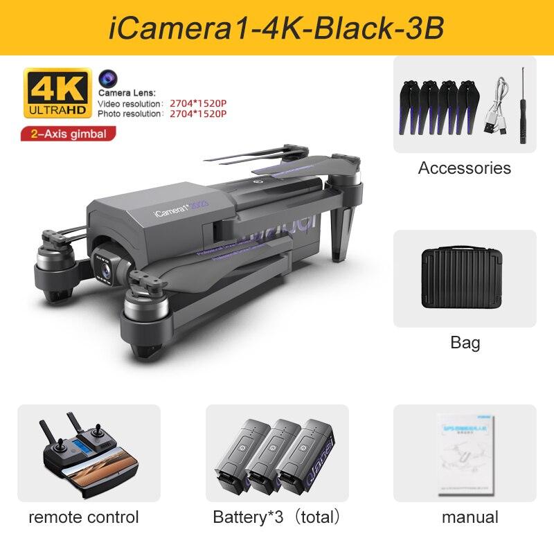 JINHENG iCamera1 GPS Drone - 4K HD Professional HD Camera 2-Axis Gimbal 5G WiFi FPV 30 Minutes 5KM RC Foldable Quadcopter Vs F11 Pro Professional Camera Drone 10 JINHENG iCamera1 GPS Drone - 4K HD Professional HD Camera 2-Axis Gimbal 5G WiFi FPV 30 Minutes 5KM RC Foldable Quadcopter Vs F11 Pro Professional Camera Drone — изображение 10