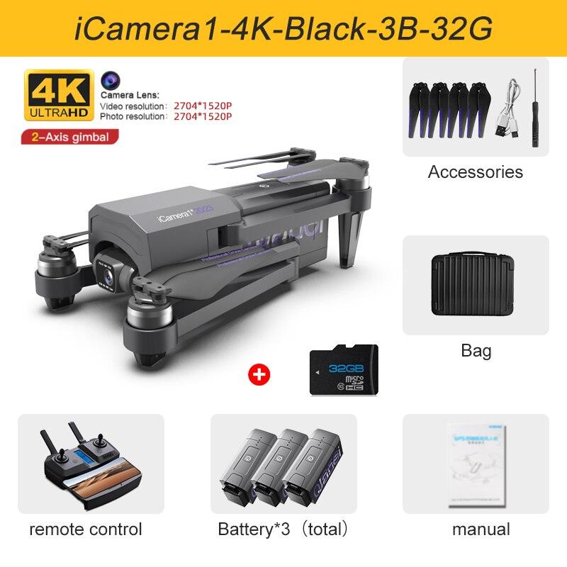 JINHENG iCamera1 GPS Drone - 4K HD Professional HD Camera 2-Axis Gimbal 5G WiFi FPV 30 Minutes 5KM RC Foldable Quadcopter Vs F11 Pro Professional Camera Drone 6 JINHENG iCamera1 GPS Drone - 4K HD Professional HD Camera 2-Axis Gimbal 5G WiFi FPV 30 Minutes 5KM RC Foldable Quadcopter Vs F11 Pro Professional Camera Drone — изображение 6