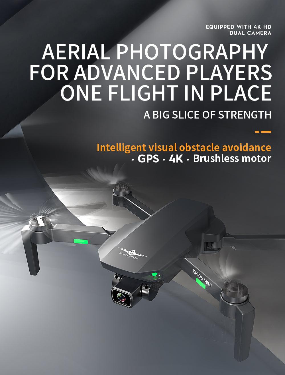 KF105 Drone - GPS 4K HD Camera Brushless Anti-Shake Photography Professional Image Transmission Foldable Quadcopter Professional Camera Drone 3 KF105 Drone - GPS 4K HD Camera Brushless Anti-Shake Photography Professional Image Transmission Foldable Quadcopter Professional Camera Drone - Image 3