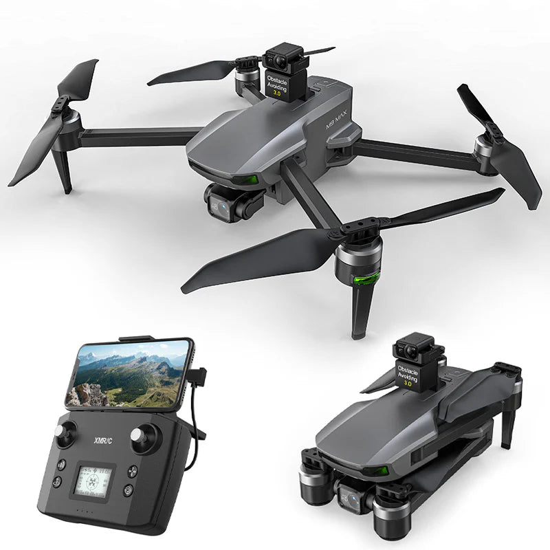 XMR/C M9 MAX Drone - 3 Axis Gimbal 4K Camera Brushless GPS 5G Obstacle Avoidance Quadcopter Screen Remote Control 2 XMR/C M9 MAX Drone - 3 Axis Gimbal 4K Camera Brushless GPS 5G Obstacle Avoidance Quadcopter Screen Remote Control — изображение 2