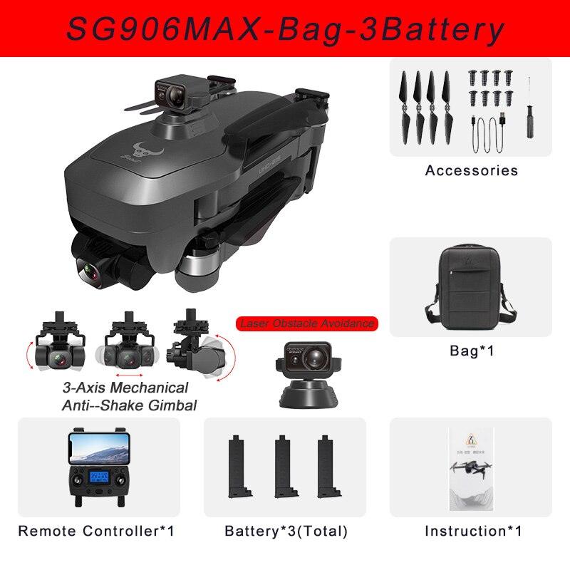 JINHENG SG906 Max GPS Drone - 4K HD Professional Three-Gimbal Obstacle Avoidance Brushless Foldable RC Quadcopter With Camera HD 5G Wifi Aerial Professional Camera Drone 15 JINHENG SG906 Max GPS Drone - 4K HD Professional Three-Gimbal Obstacle Avoidance Brushless Foldable RC Quadcopter With Camera HD 5G Wifi Aerial Professional Camera Drone — изображение 15