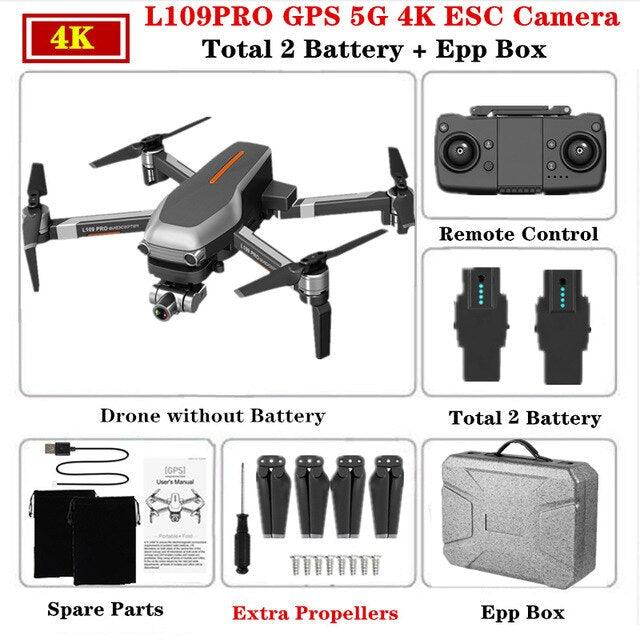 L109 Pro Drone - 4K HD GPS Quadcopter Mechanical Two-axis Anti-shake 5G WiFi FPV 1.2KM 1200M HD ESC Camera Profissional Drone MATAVISH 3 PRO Professional Camera Drone 10 L109 Pro Drone - 4K HD GPS Quadcopter Mechanical Two-axis Anti-shake 5G WiFi FPV 1.2KM 1200M HD ESC Camera Profissional Drone MATAVISH 3 PRO Professional Camera Drone — изображение 10