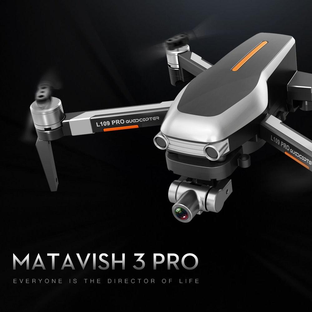 L109 Pro Drone - 4K HD GPS Quadcopter Mechanical Two-axis Anti-shake 5G WiFi FPV 1.2KM 1200M HD ESC Camera Profissional Drone MATAVISH 3 PRO Professional Camera Drone 2 L109 Pro Drone - 4K HD GPS Quadcopter Mechanical Two-axis Anti-shake 5G WiFi FPV 1.2KM 1200M HD ESC Camera Profissional Drone MATAVISH 3 PRO Professional Camera Drone — изображение 2