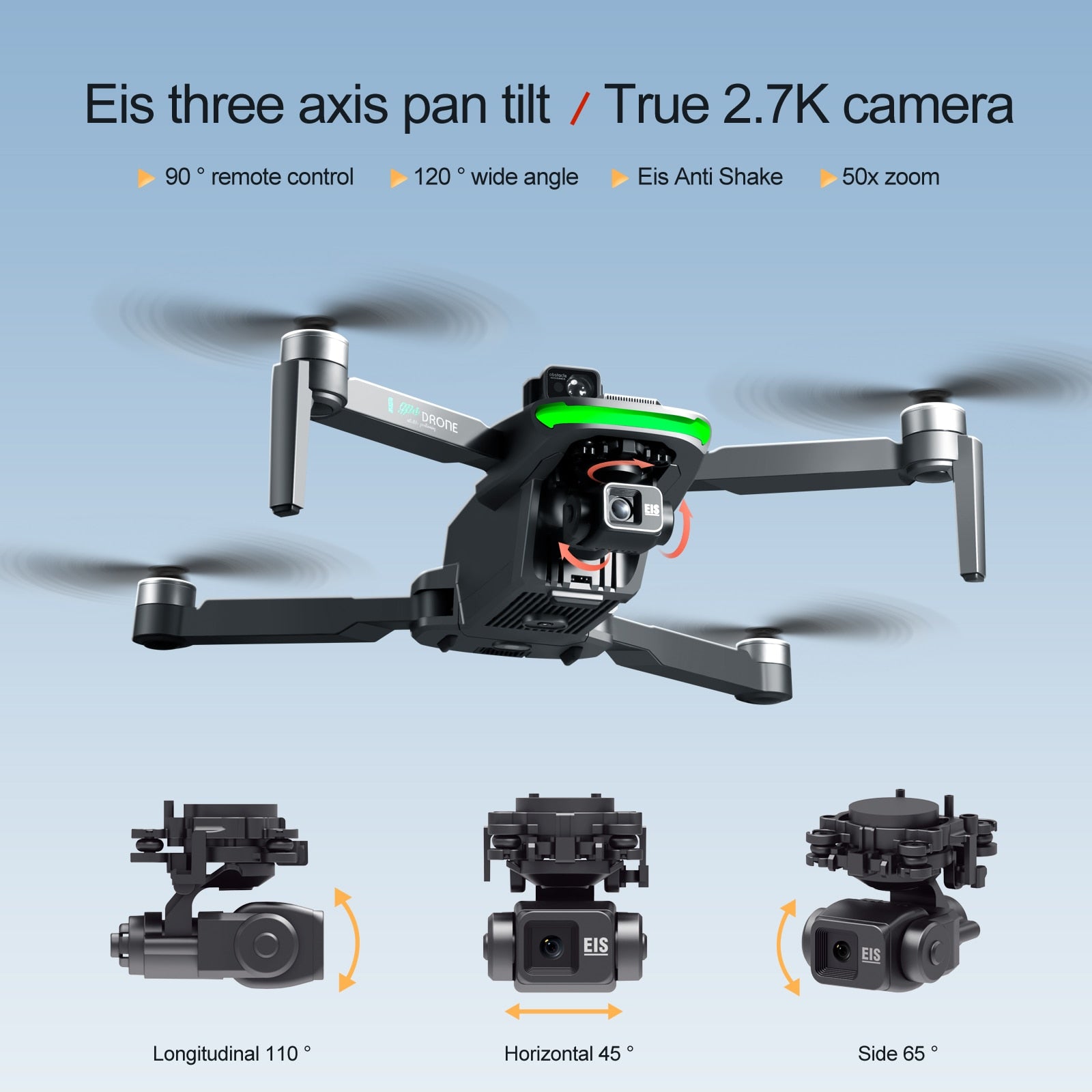 S155 Pro GPS Drone - 8K HD Camera 5G WIFI FPV Aerial Photography 3-Axis Anti-Shake Gimbal Brushless Motor Helicopter RC Quadcopter 9 S155 Pro GPS Drone - 8K HD Camera 5G WIFI FPV Aerial Photography 3-Axis Anti-Shake Gimbal Brushless Motor Helicopter RC Quadcopter — изображение 9