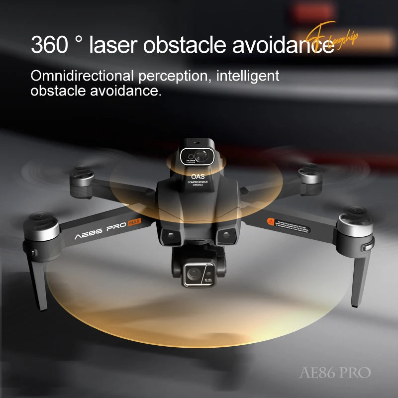 AE86 Pro Max Drone - GPS 4K HD Camera Three Axis Mechanical Pan Tilt Camera Brushless Laser Obstacle Avoidance GPS Drones toys 6 AE86 Pro Max Drone - GPS 4K HD Camera Three Axis Mechanical Pan Tilt Camera Brushless Laser Obstacle Avoidance GPS Drones toys - Image 6