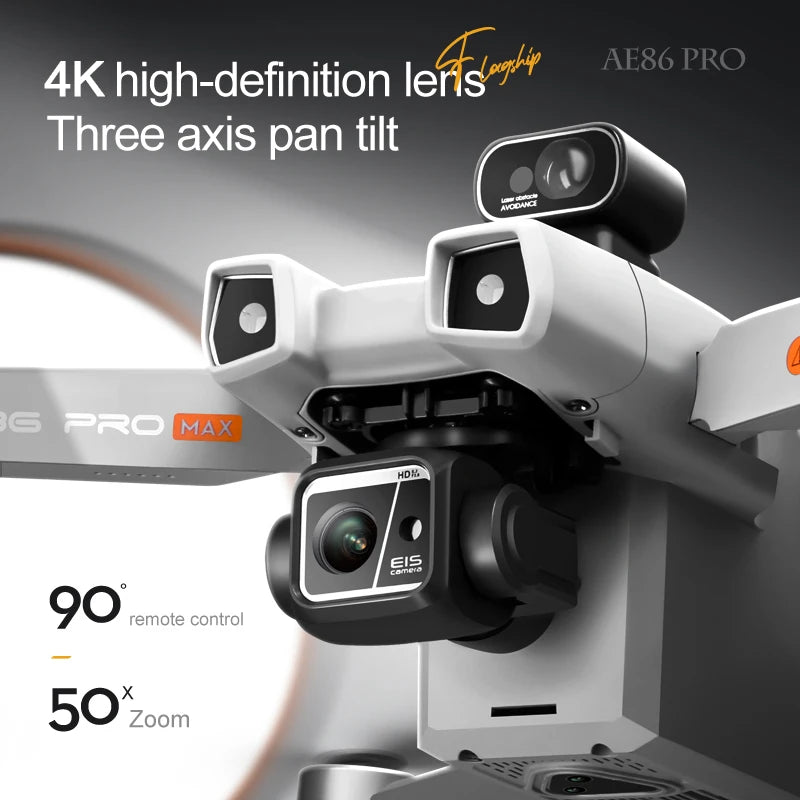 AE86 Pro Max Drone - GPS 4K HD Camera Three Axis Mechanical Pan Tilt Camera Brushless Laser Obstacle Avoidance GPS Drones toys 5 AE86 Pro Max Drone - GPS 4K HD Camera Three Axis Mechanical Pan Tilt Camera Brushless Laser Obstacle Avoidance GPS Drones toys - Image 5