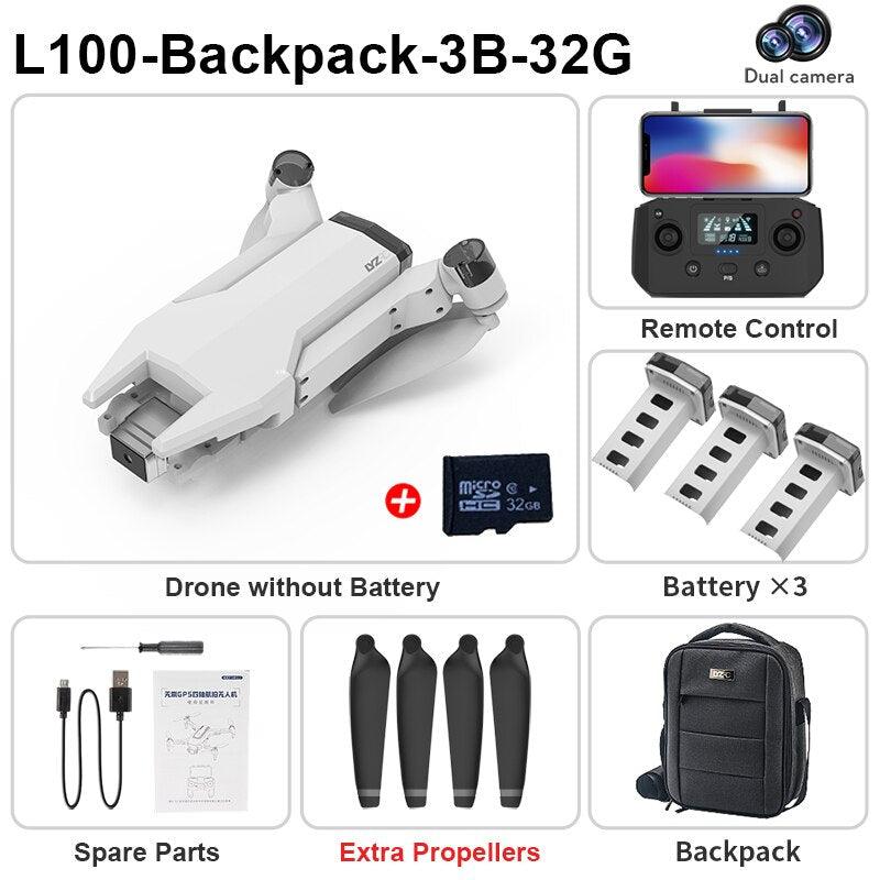 New L100 GPS V-type Drone - Professional Aerial HD Dual Camera EIS 2-Axis Gimbal V-type Double Rotor 30mins Long-Endurance RC Aircraft Professional Camera Drone 9 New L100 GPS V-type Drone - Professional Aerial HD Dual Camera EIS 2-Axis Gimbal V-type Double Rotor 30mins Long-Endurance RC Aircraft Professional Camera Drone - Image 9