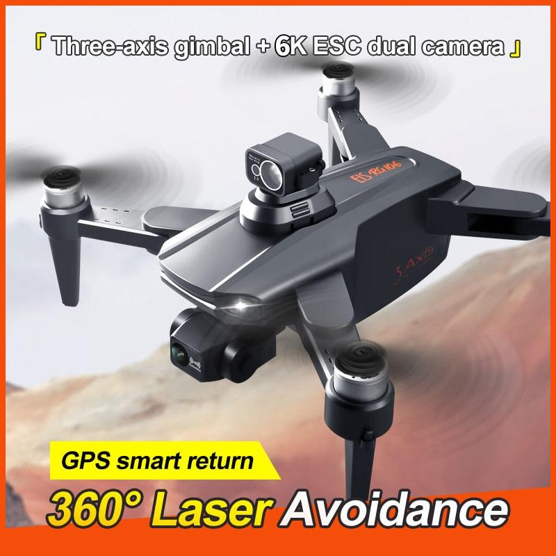 RG106 MAX Drone - Professional GPS 6K HD Dual HD Camera with 3-Axis Gimbal FPV Obstacle Avoidance Brushless Foldable Quadcopter Toys Professional Camera Drone 28 RG106 MAX Drone - Professional GPS 6K HD Dual HD Camera with 3-Axis Gimbal FPV Obstacle Avoidance Brushless Foldable Quadcopter Toys Professional Camera Drone - Image 28
