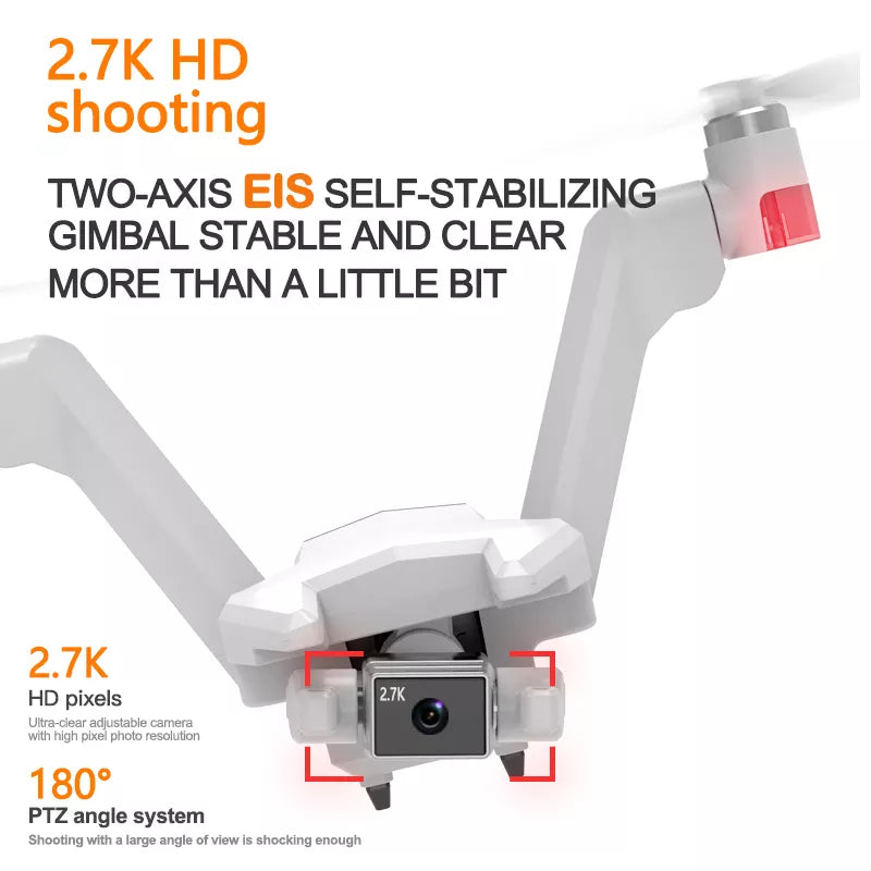 L100 Drone - 2023 Professional GPS 2.7K V-Type Drone 30mins Aerial HD Dual Camera EIS 2-Axis Gimbal V-type Double Rotor Toys Professional Camera Drone 2 L100 Drone - 2023 Professional GPS 2.7K V-Type Drone 30mins Aerial HD Dual Camera EIS 2-Axis Gimbal V-type Double Rotor Toys Professional Camera Drone — изображение 2