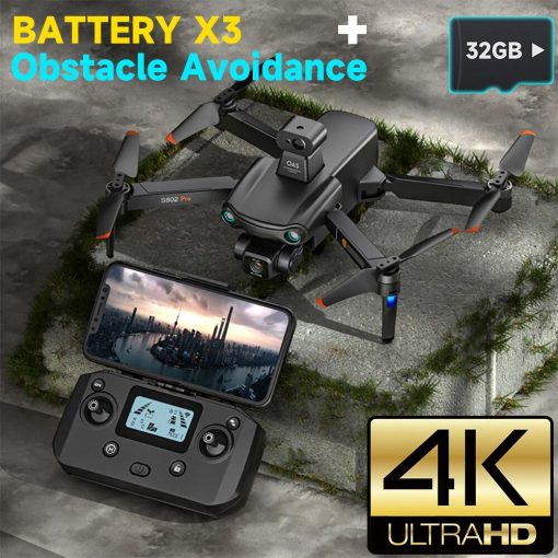 S802 Pro Drone - 4K HD Professional HD Camera GPS Laser Obstacle Avoidance 3-Axis Gimbal 5G WiFi FPV Dron RC Quadcopter Professional Camera Drone 19 S802 Pro Drone - 4K HD Professional HD Camera GPS Laser Obstacle Avoidance 3-Axis Gimbal 5G WiFi FPV Dron RC Quadcopter Professional Camera Drone - صورة S802 Pro Drone - 4K HD Professional HD Camera GPS Laser Obstacle Avoidance 3-Axis Gimbal 5G WiFi FPV Dron RC Quadcopter Professional Camera Drone - صورة 19